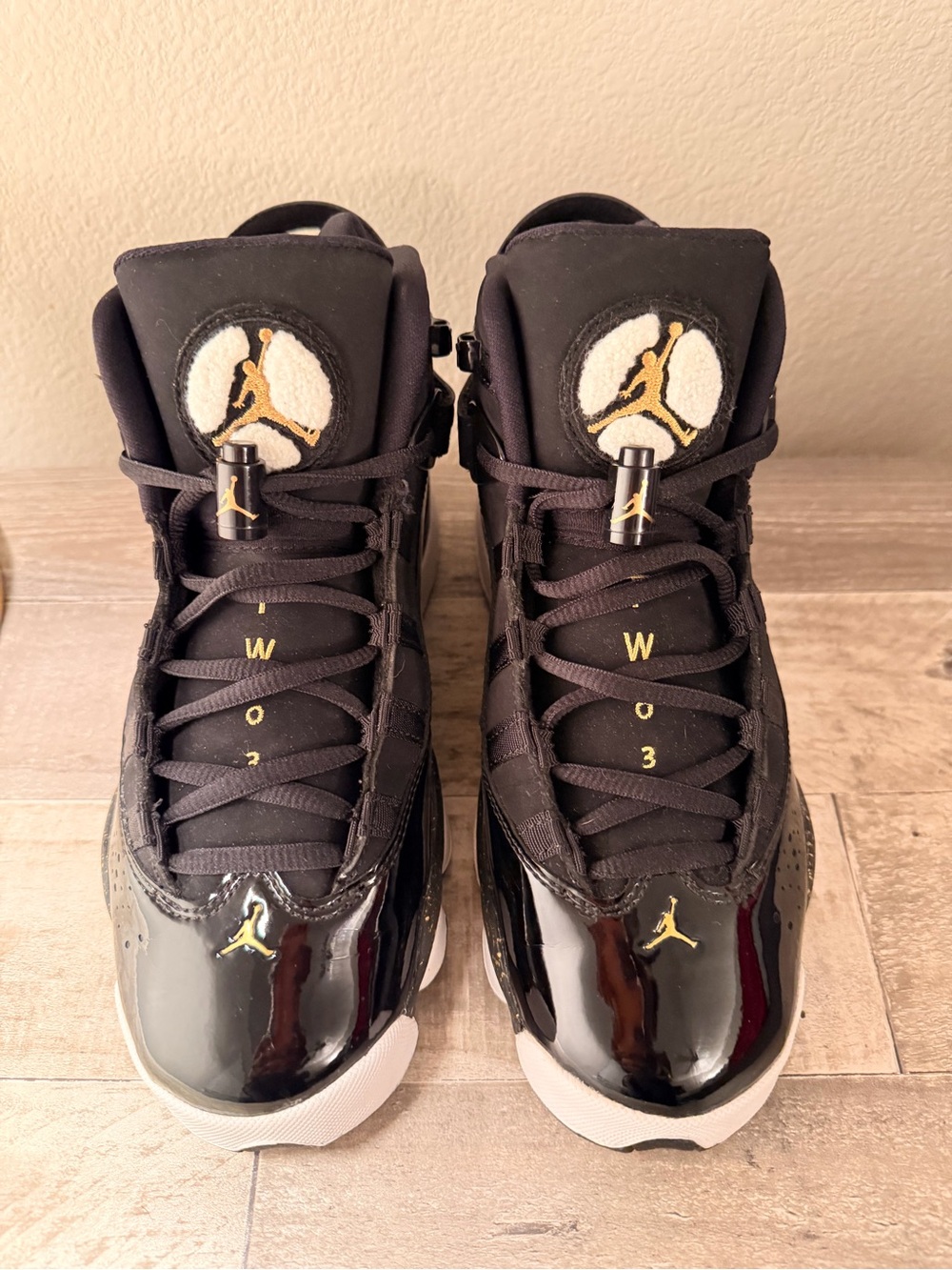Jordan 6 Rings ‘Black Metallic Gold’ | Size 5Y/6.5W